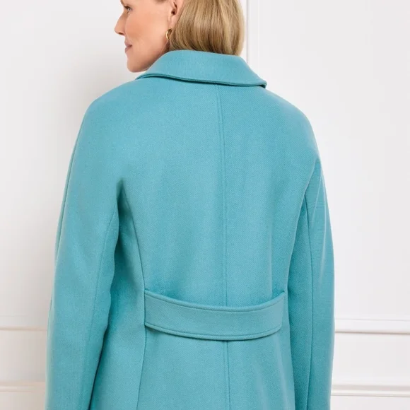 Talbots Women's Blue Pea Coat - new never worn! - Picture 2 of 6